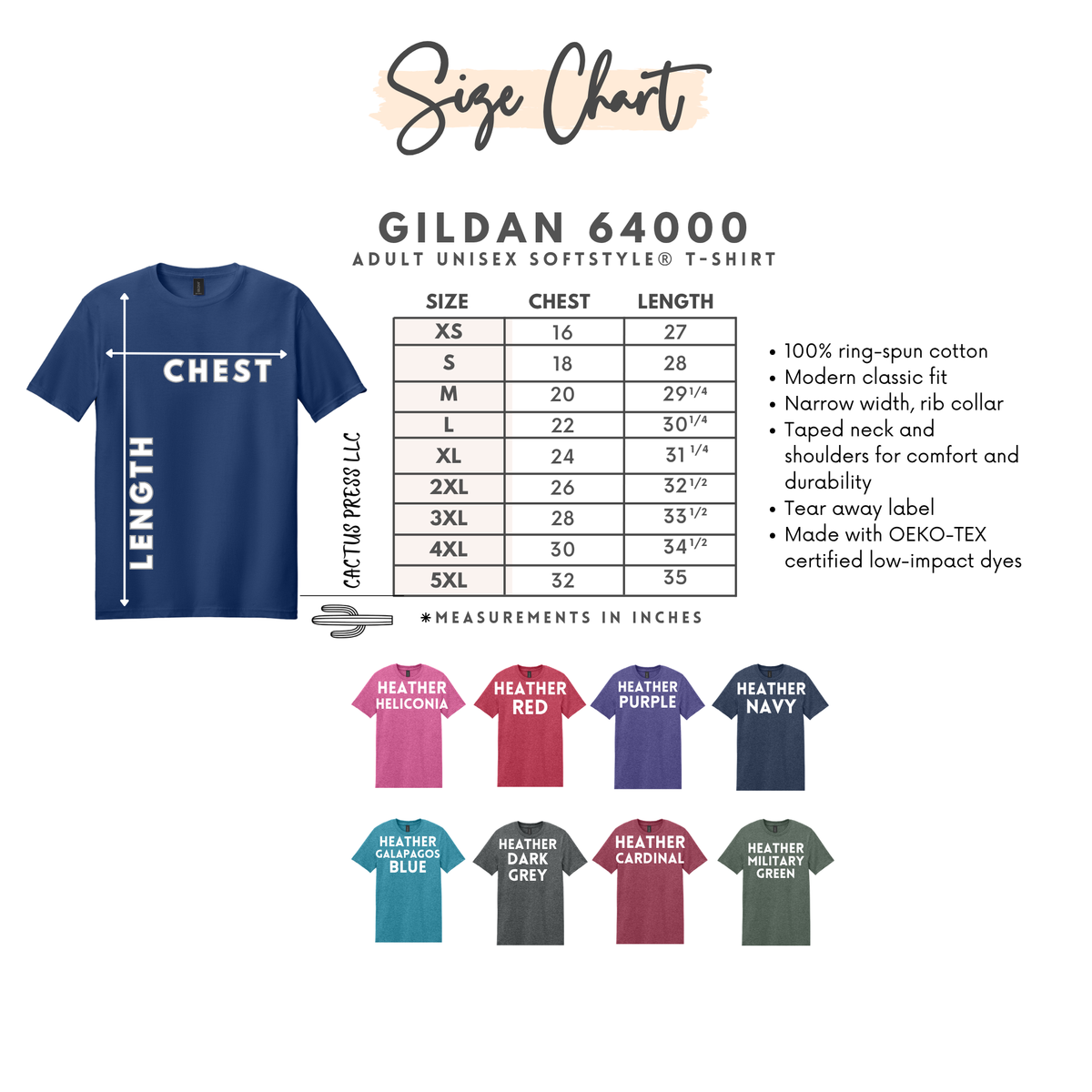 Gildan G640 Softstyle T-Shirt – Plain