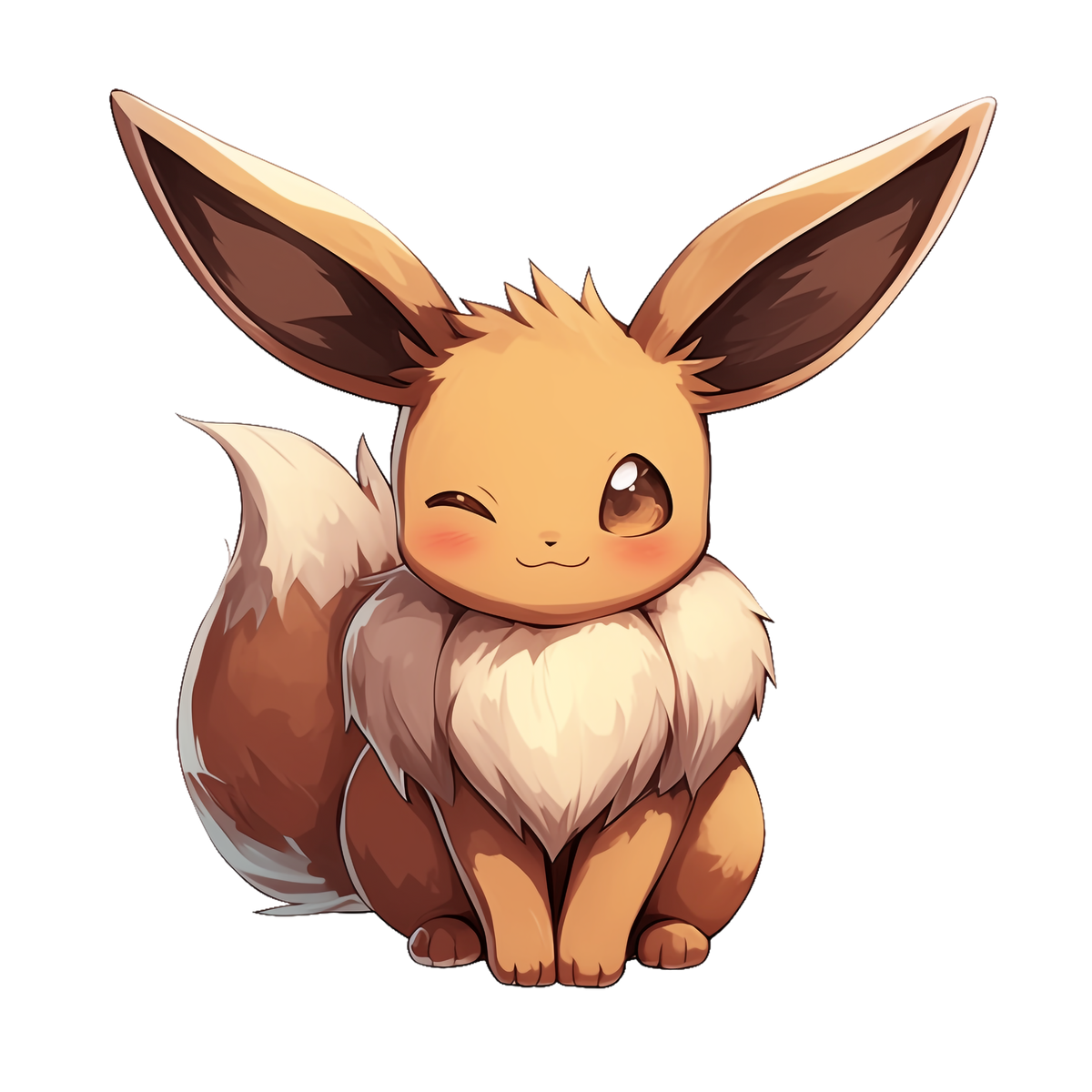 Simple Winking Eevee Graphic