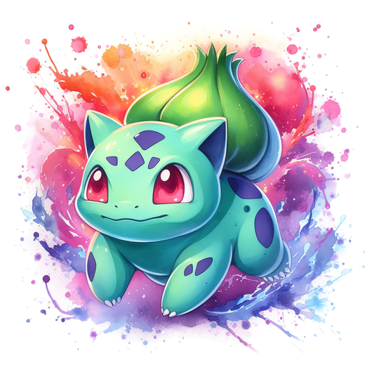 Vibrant Bulbasaur Graphic