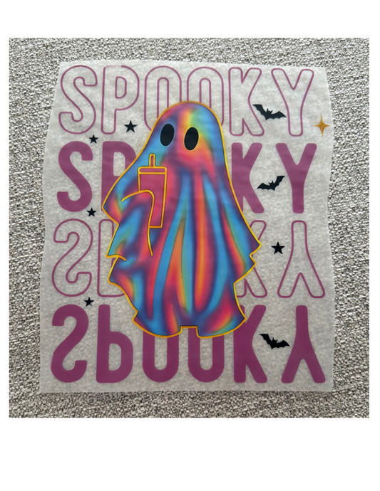 Spooky Mirror Iridescent Ghost Cup Graphic