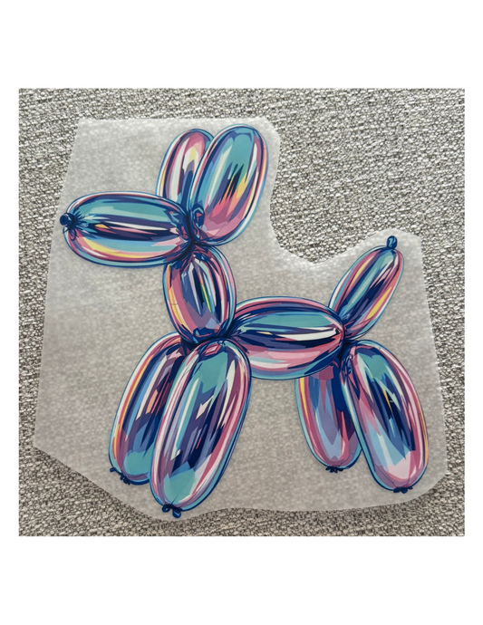 Iridescent Balloon Dog Graphic