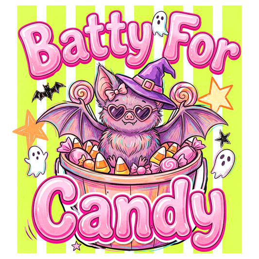 Batty For Candy Graphic