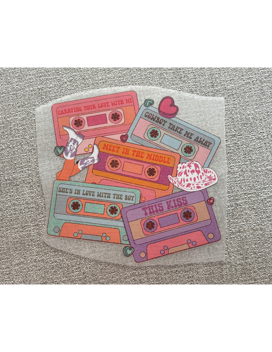Pastel Country Cassette Love Graphic