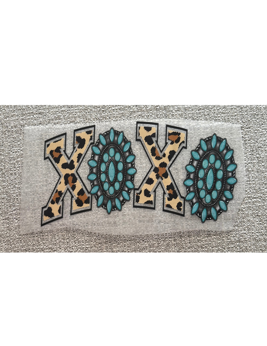 XOXO Leopard Turquoise Jewelry Graphic