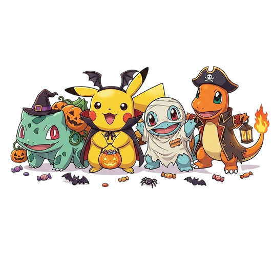 Pokémon Trick-or-Treat Costume Squad Graphic