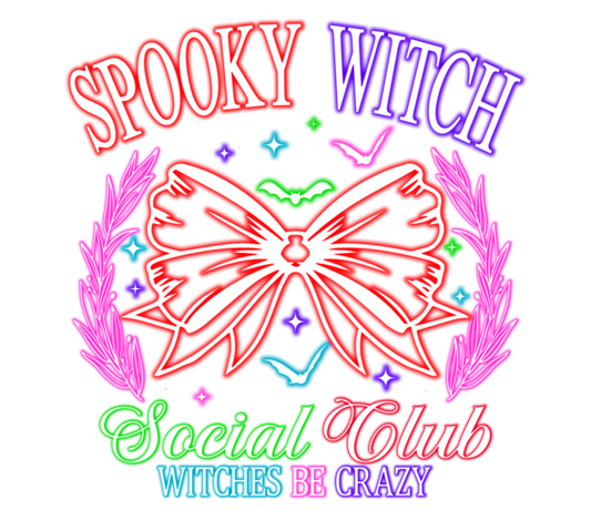 Spooky Witch Social Club Halloween Design