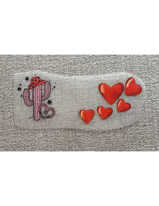 Pink Cowboy Cactus Horseshoe Heart Graphic