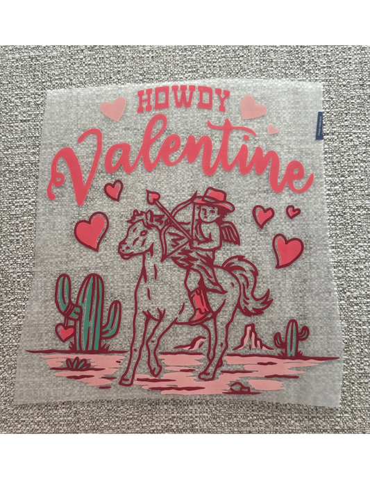Howdy Valentine Cupid Cowboy Graphic