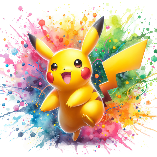 Vibrant Pikachu Graphic
