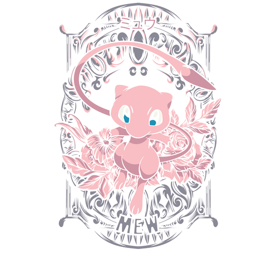 Mew Gray & Pink Graphic