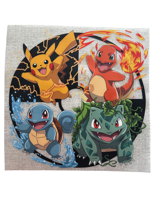 DTF - Poké Ball Starter Pokémon Graphic