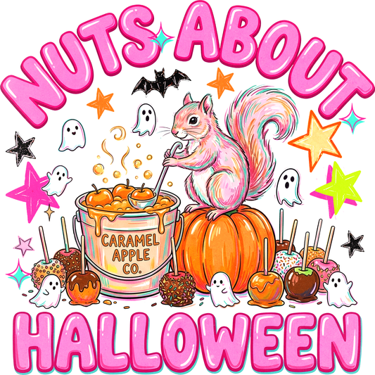 Nuts About Halloween Squirrel Graphic