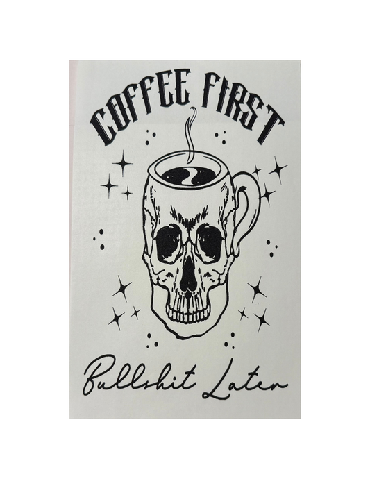 Coffee First Skull Cup Graphic