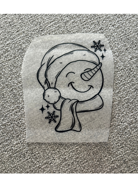 Kids Christmas Smiling Snowman Graphic