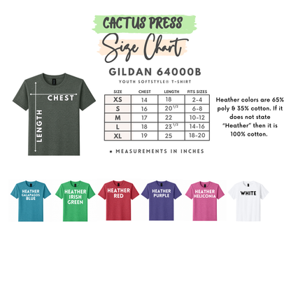 Gildan G640B YOUTH Softstyle T-Shirt – Jagged Edge