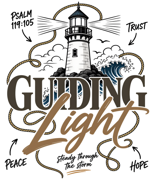 Guiding Light - Lighthouse Graphic