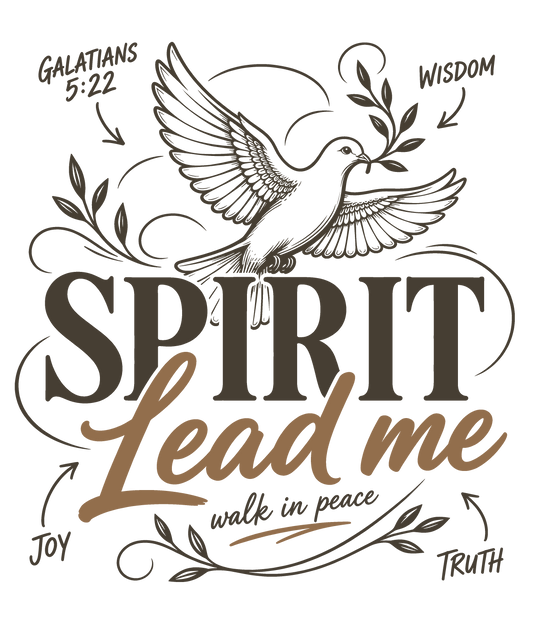 Spirit Lead Me Walk in Peace - Dove Graphic