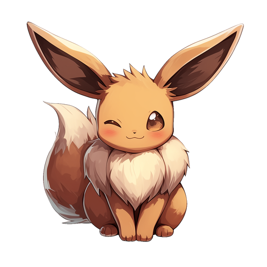 Simple Winking Eevee Graphic