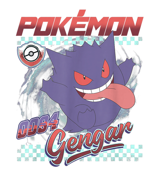 Distressed 0094 Gengar Graphic