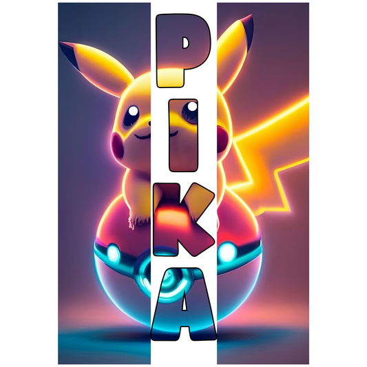 Pikachu Pokéball Neon Image